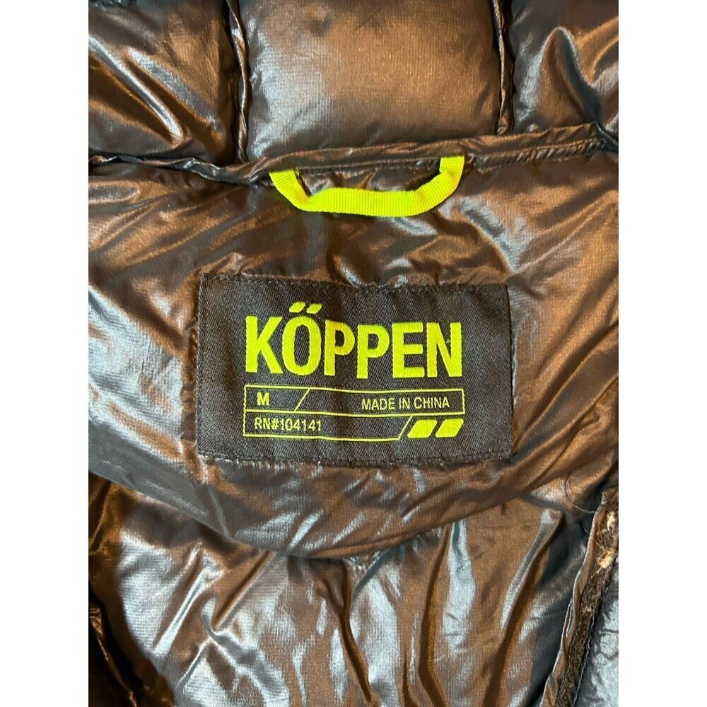 Koppen Winter Puffer Coat Black Down Filled Womens Size Med Lightweight Packable - Picture 9 of 11